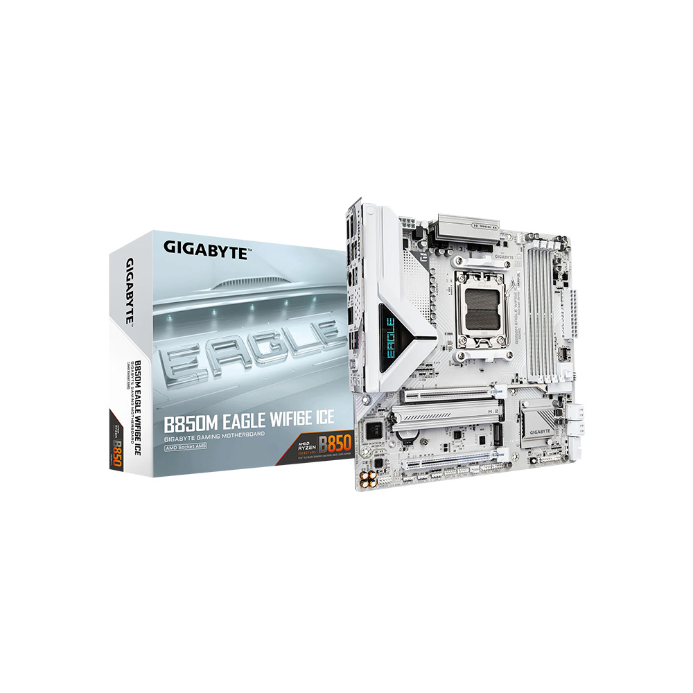 Imagen N°1 Mainboard Gigabyte Eagle B850m Wifi6e Ice Am5 Ddr5 Matx 